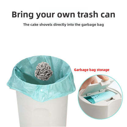 One Piece Cat Litter Scoop Set, Cat Poop Scoop Set, Pet Toilet Pick Up, Detachable and Portable Installation