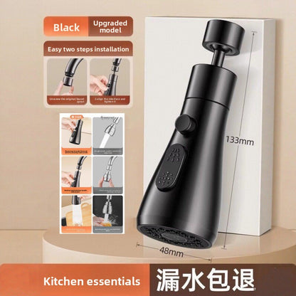 Universal 360 degree Rotate Kitchen Faucet Extender Aerator Plastic Splash Filter Kitchen Washbasin Faucet Bubbler Nozzle Aerator