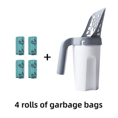 One Piece Cat Litter Scoop Set, Cat Poop Scoop Set, Pet Toilet Pick Up, Detachable and Portable Installation