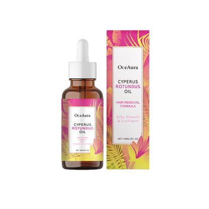Hair Removal Oil 60ml - Natural Hair Growth Inhibitor with Jojoba Almond Oil, for Smooth Skin, Gentle Formula for All Skin Types