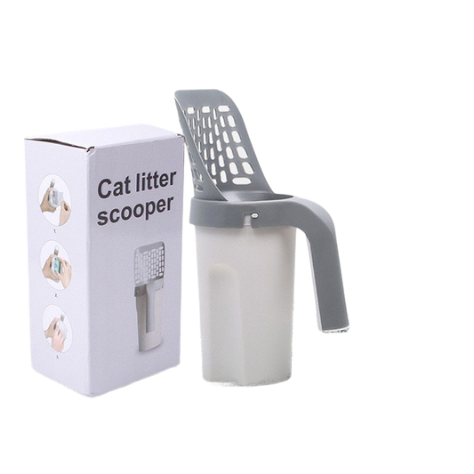 One Piece Cat Litter Scoop Set, Cat Poop Scoop Set, Pet Toilet Pick Up, Detachable and Portable Installation