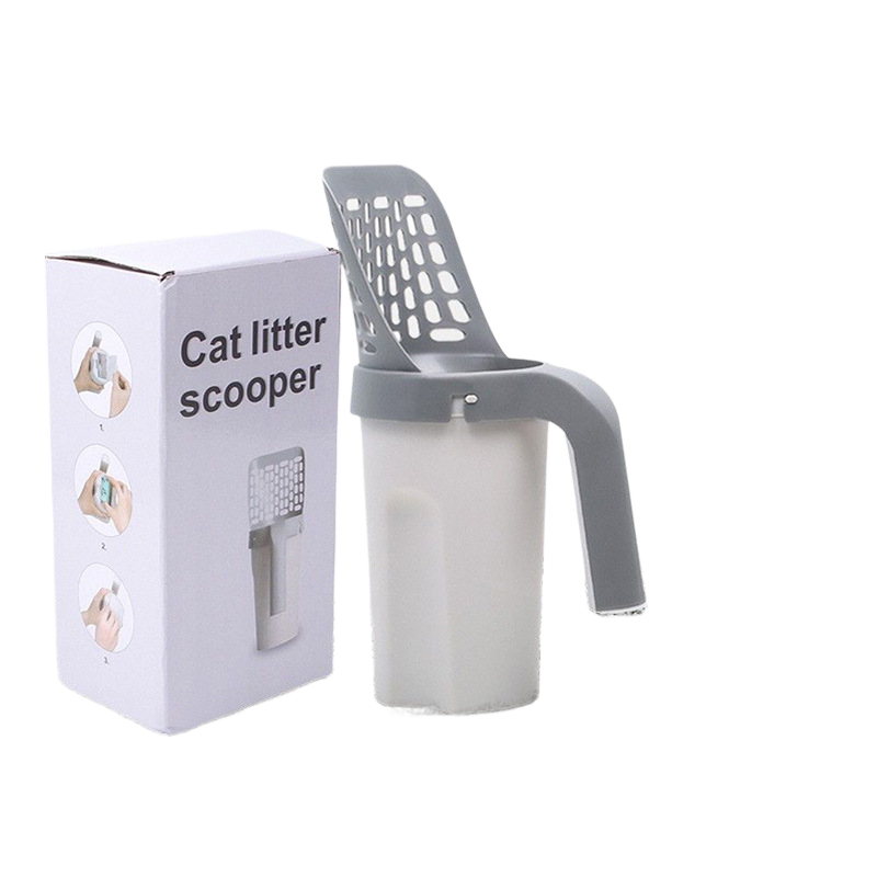 One Piece Cat Litter Scoop Set, Cat Poop Scoop Set, Pet Toilet Pick Up, Detachable and Portable Installation
