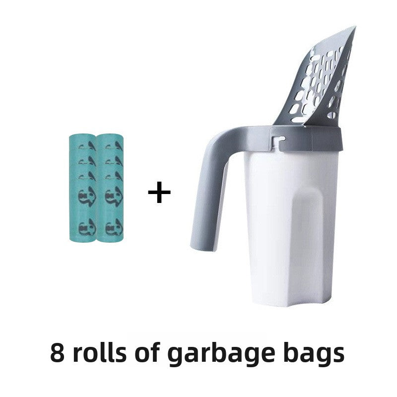 One Piece Cat Litter Scoop Set, Cat Poop Scoop Set, Pet Toilet Pick Up, Detachable and Portable Installation