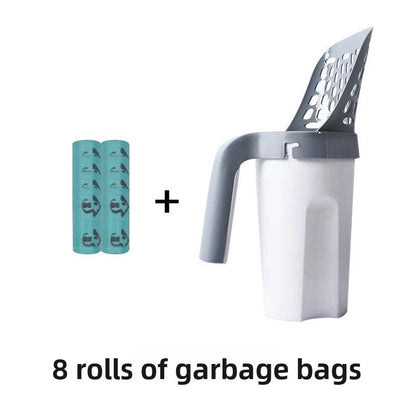 One Piece Cat Litter Scoop Set, Cat Poop Scoop Set, Pet Toilet Pick Up, Detachable and Portable Installation