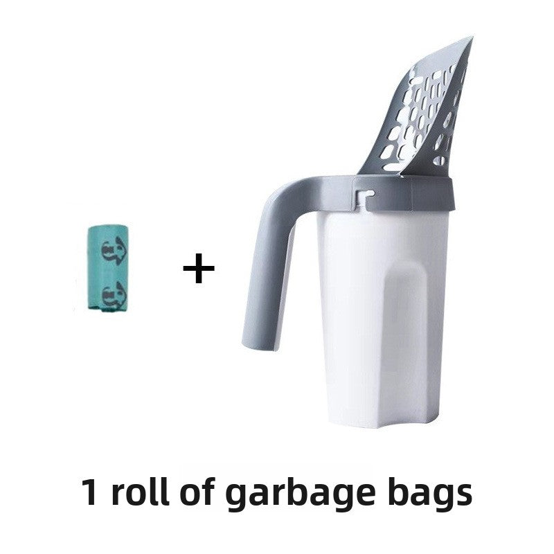 One Piece Cat Litter Scoop Set, Cat Poop Scoop Set, Pet Toilet Pick Up, Detachable and Portable Installation