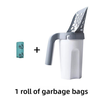 One Piece Cat Litter Scoop Set, Cat Poop Scoop Set, Pet Toilet Pick Up, Detachable and Portable Installation