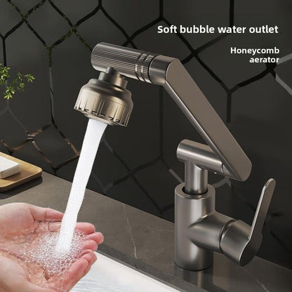 1080° Swivel Kitchen Sink Faucet Bathroom Sink ABS Faucet Basin Faucet Multifunction Cold and Hot Water Tap