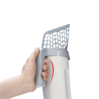 One Piece Cat Litter Scoop Set, Cat Poop Scoop Set, Pet Toilet Pick Up, Detachable and Portable Installation